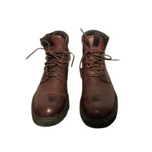 Frye Men's Brown Leather Lace-Up Boots